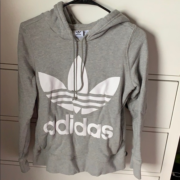 light grey adidas hoodie